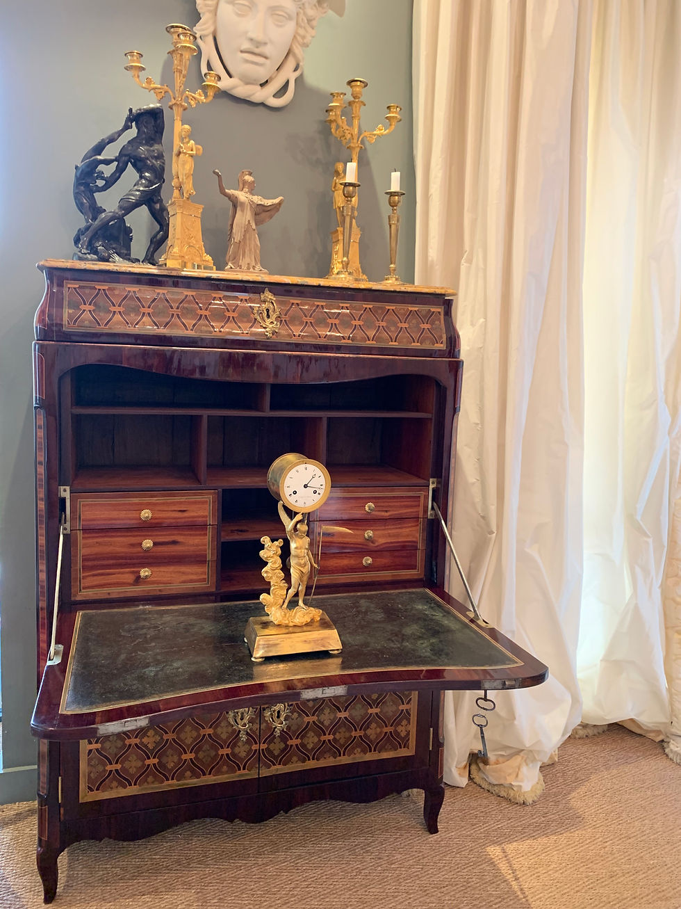 Thumbnail: Basile Charles Le Roy: Extremely rare signed clock from the Empire period.