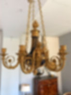Thumbnail: François Rémond: Beautiful chandelier at the terms, mid-19th century.