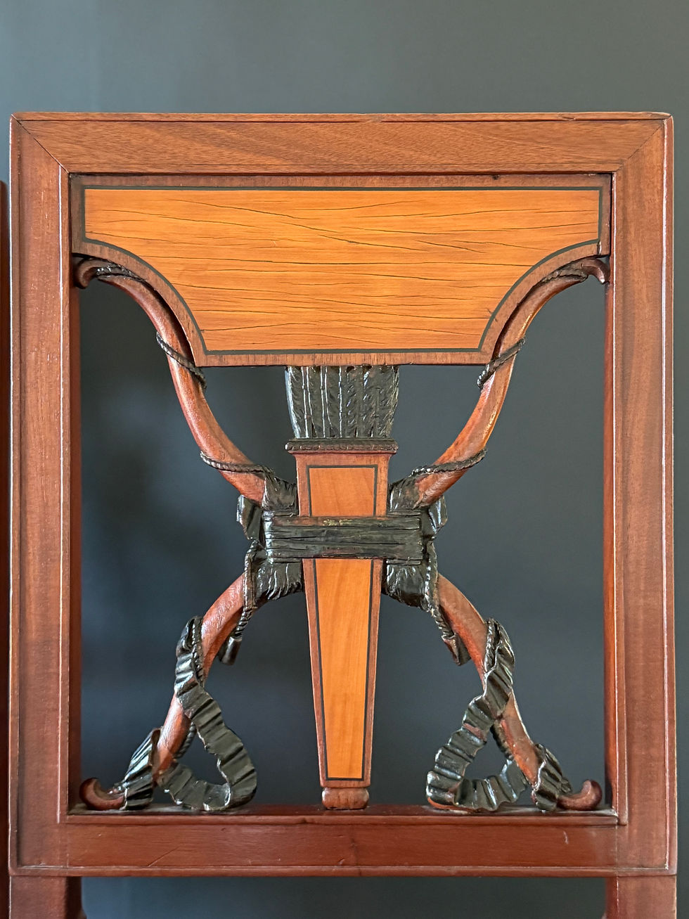 Miniature : Jacob Frères, exceptionnelle paire de chaises estampillées époque Consulat-Empir