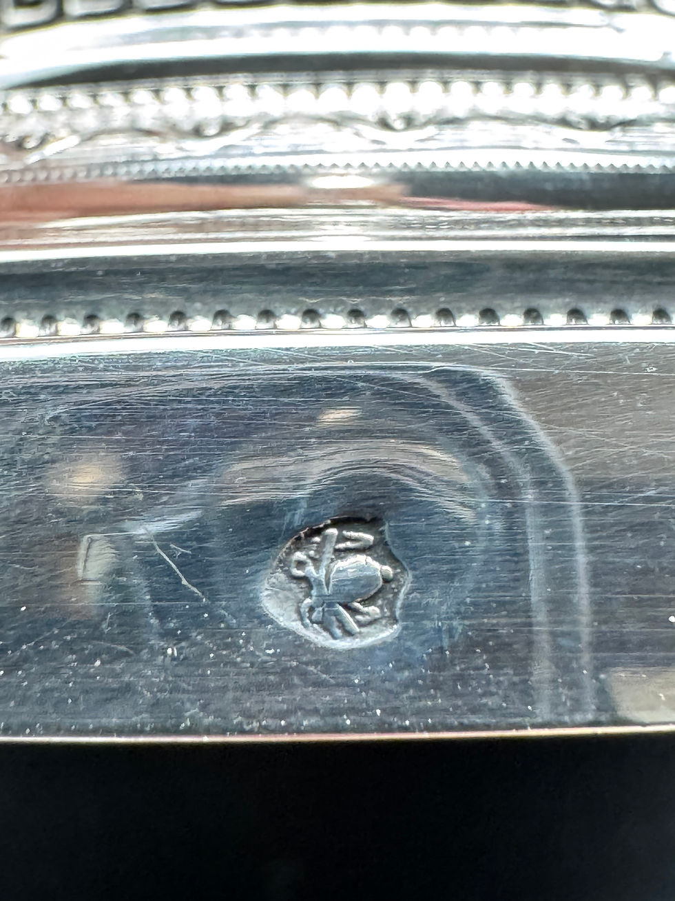 Miniature : Paire de flambeaux Empire en argent massif, Domenico Masotti (Rome, 1815-1858)
