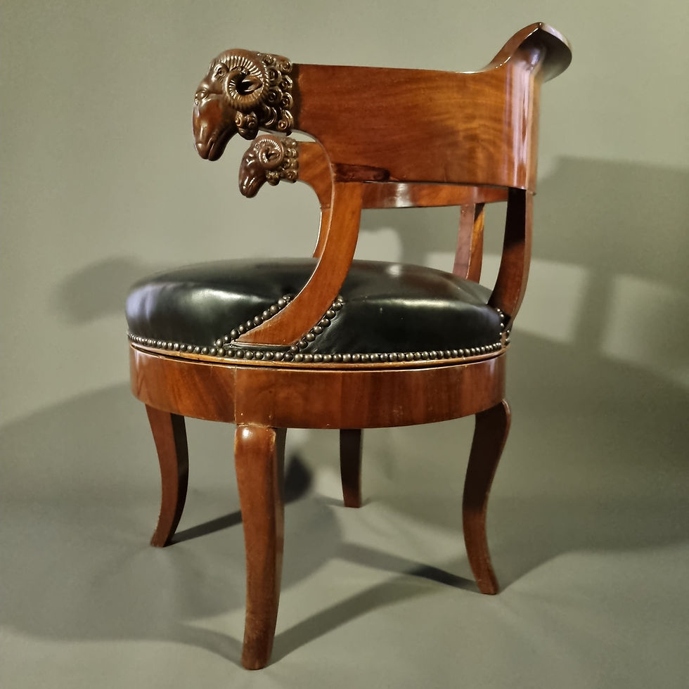 Miniature : Jacob D Rue Meslée, Fauteuil tournant estampillé d'époque Empire.