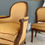 Thumbnail: J. B. BOULARD: Set of 2 chairs and a bergere stamped J.B. Boulard, period