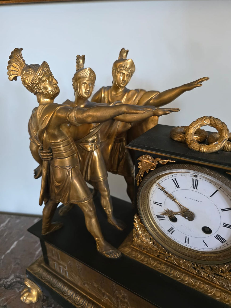 Thumbnail: Pendule, Le Serment des Horaces, époque Empire.
