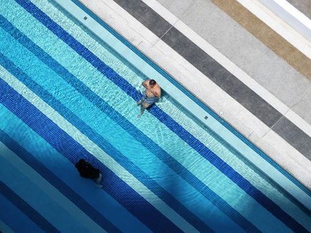 Entering the Pool in Penang