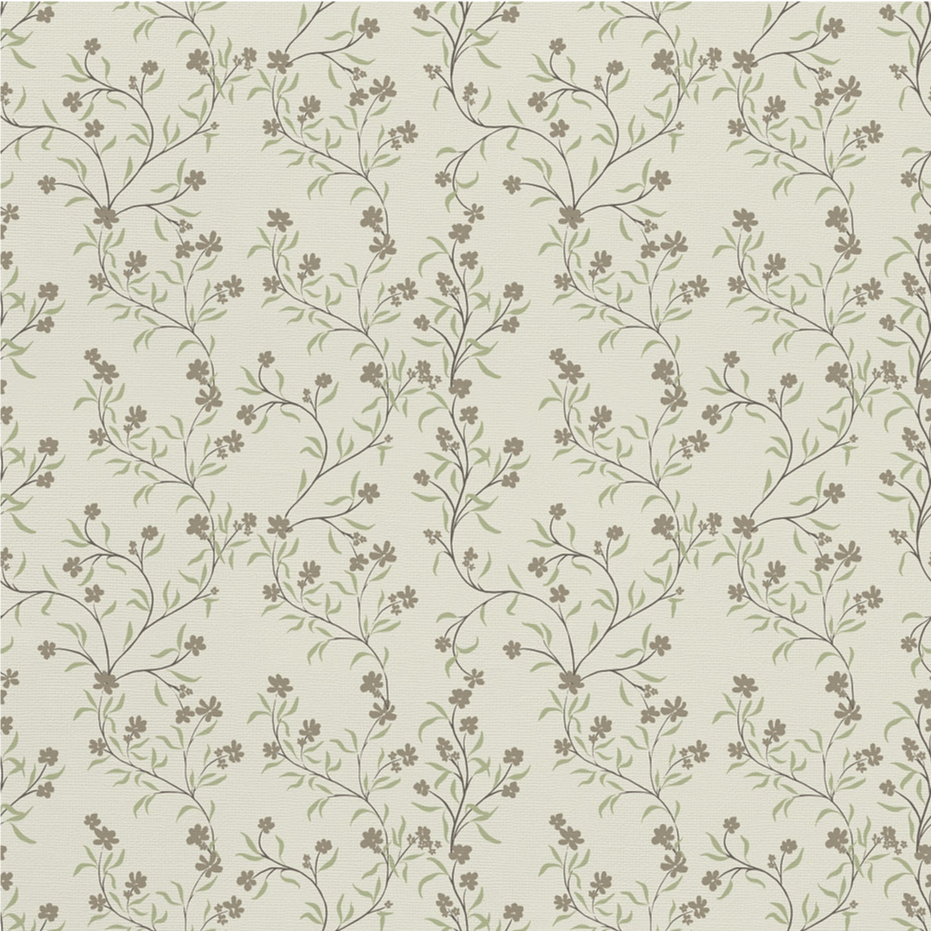 Thumbnail: Zara floral removable wallpaper in Tan on a bedroom wall. | Peel and stick wallpaper for bathrooms