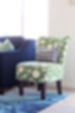 Chair and pillow show off a pattern combination | Liseeree.com