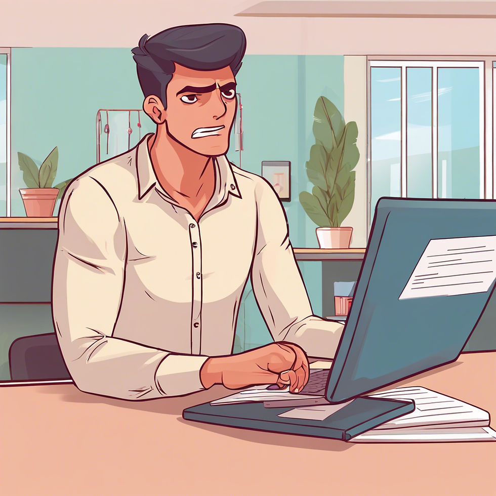 business owner frustrated because he has no clear goals for the business.