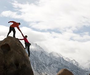 Mountain Climbing Teamwork