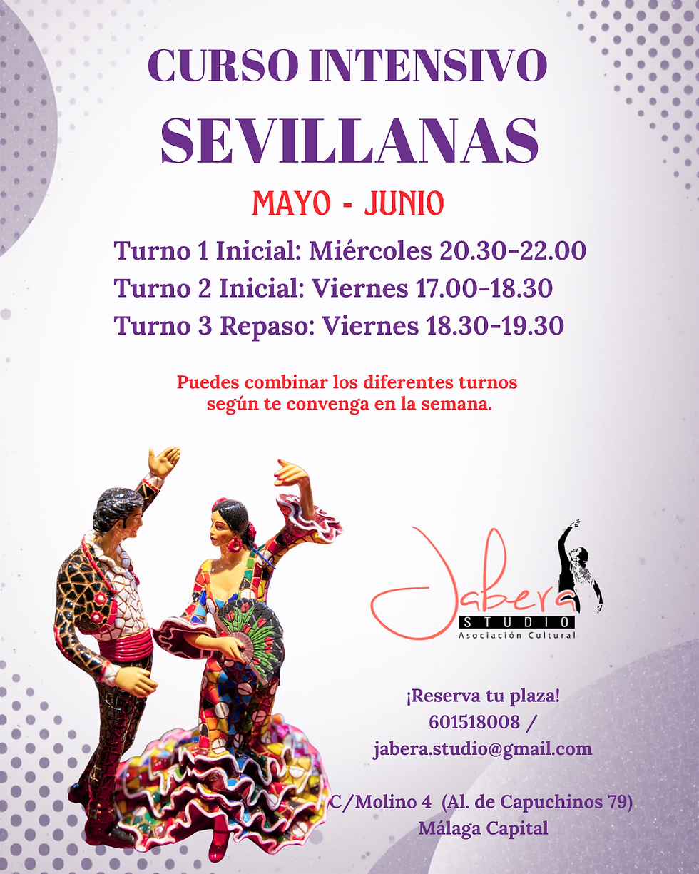 CURSO INTENSIVO SEVILLANAS INICIAL