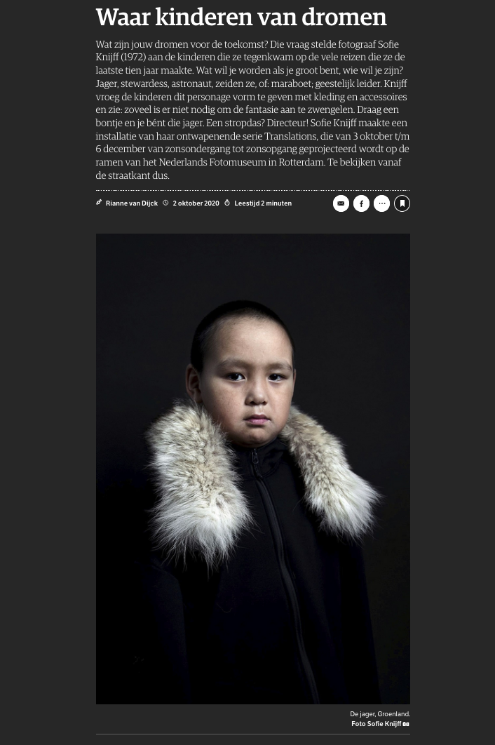 Waar kinderen van dromen - NRC 