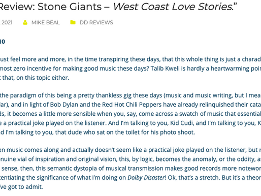 Dolby Disaster reviews Stone Giants