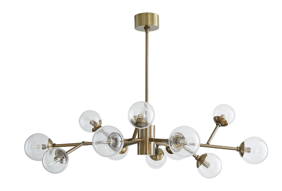 Thumbnail: Smoke Glass Chandelier