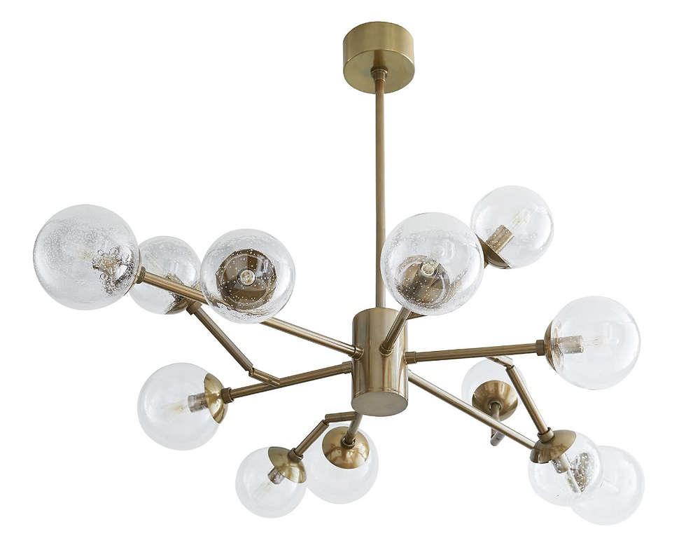 Thumbnail: Smoke Glass Chandelier