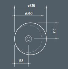 Thumbnail: Valdama Soul Countertop Basin SOL0100A