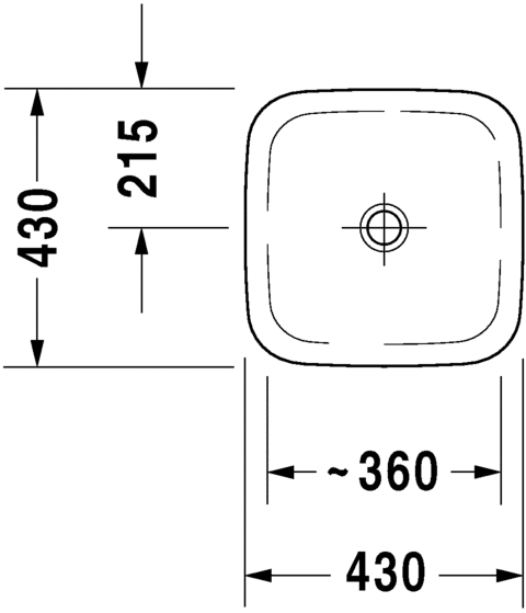 Thumbnail: Duravit DuraStyle Drop In Basin 037243