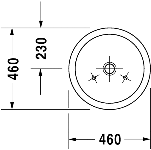 Thumbnail: Duravit Starck 1 Countertop Basin 044546