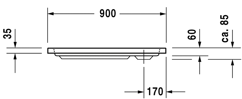 Thumbnail: Duravit D-Code Shower Tray 720102