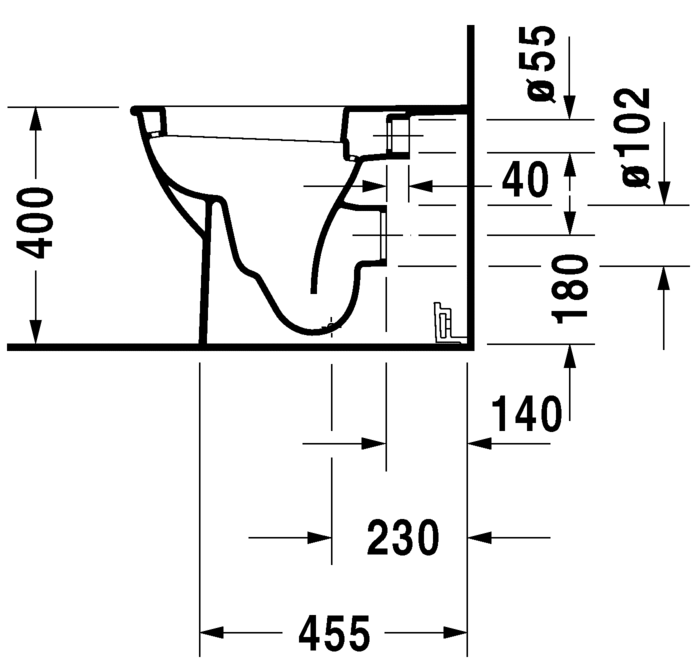 Thumbnail: Duravit Darling New Pedestal WC 213909