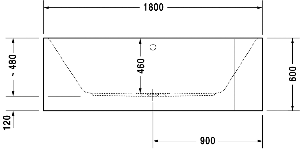 Thumbnail: Duravit Happy d.2 Freestanding Corner Left Bathtub 700316