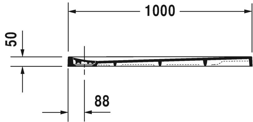 Thumbnail: Duravit Stonetto Shower Tray 720147 L1000xW800mm
