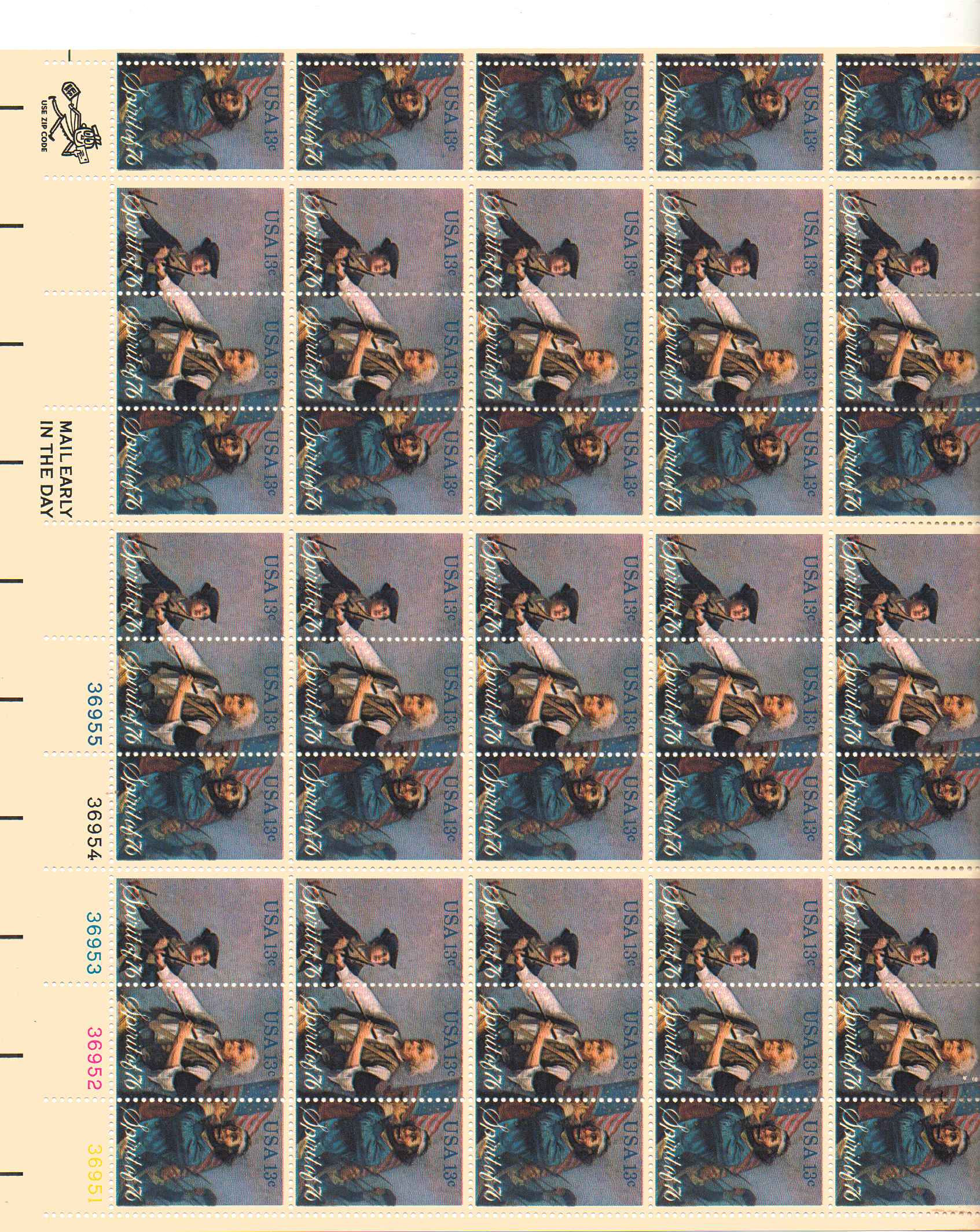 1629-31 - 13¢ The Spirit of '76 Unused