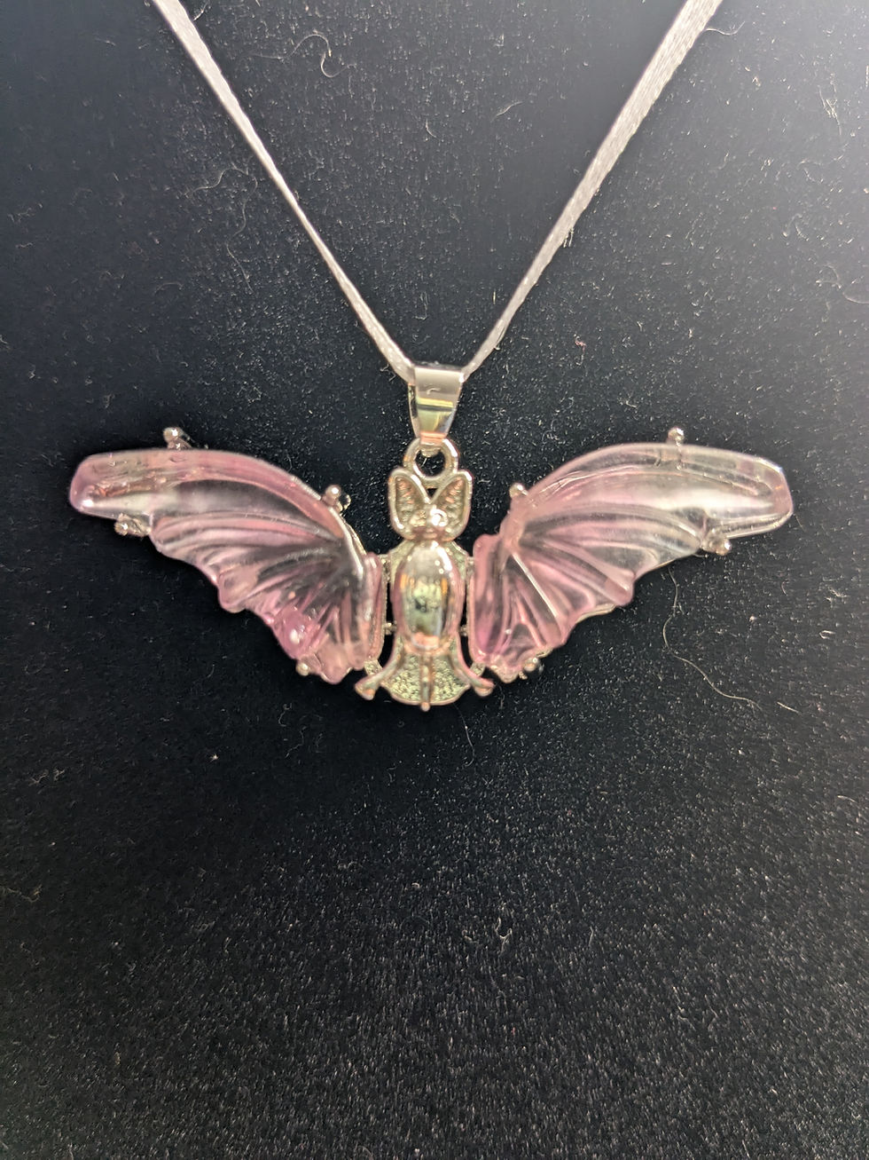 Thumbnail: Fluorite Bat Pendant - No. 440