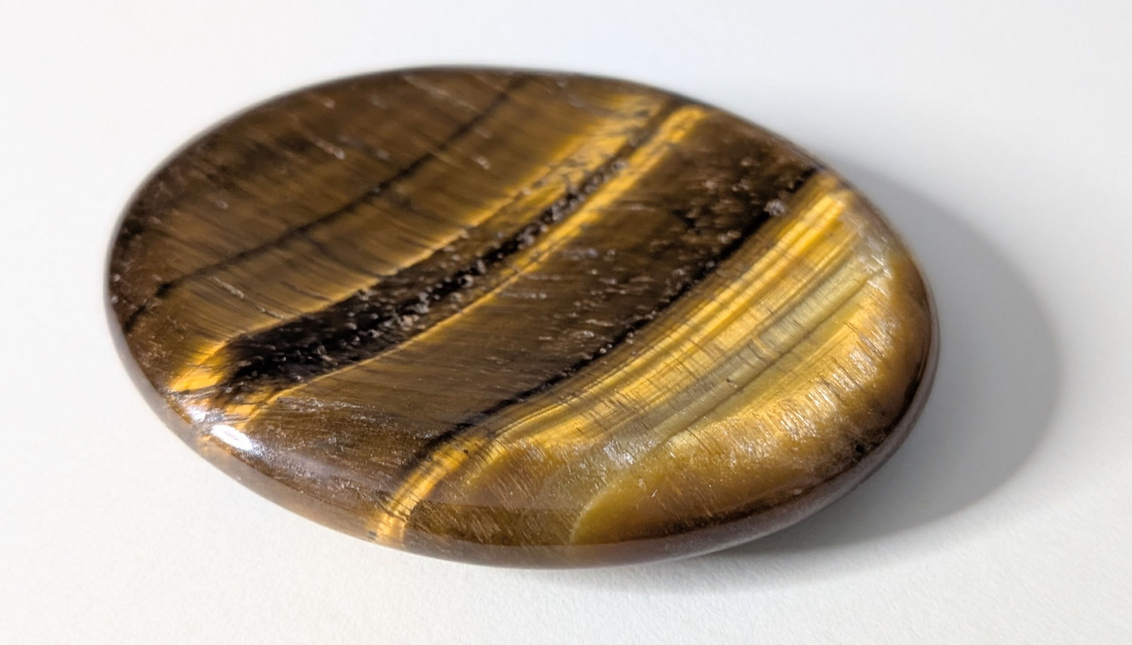 Tiger's Eye Thumbstone for when you are Struggling with Confidence