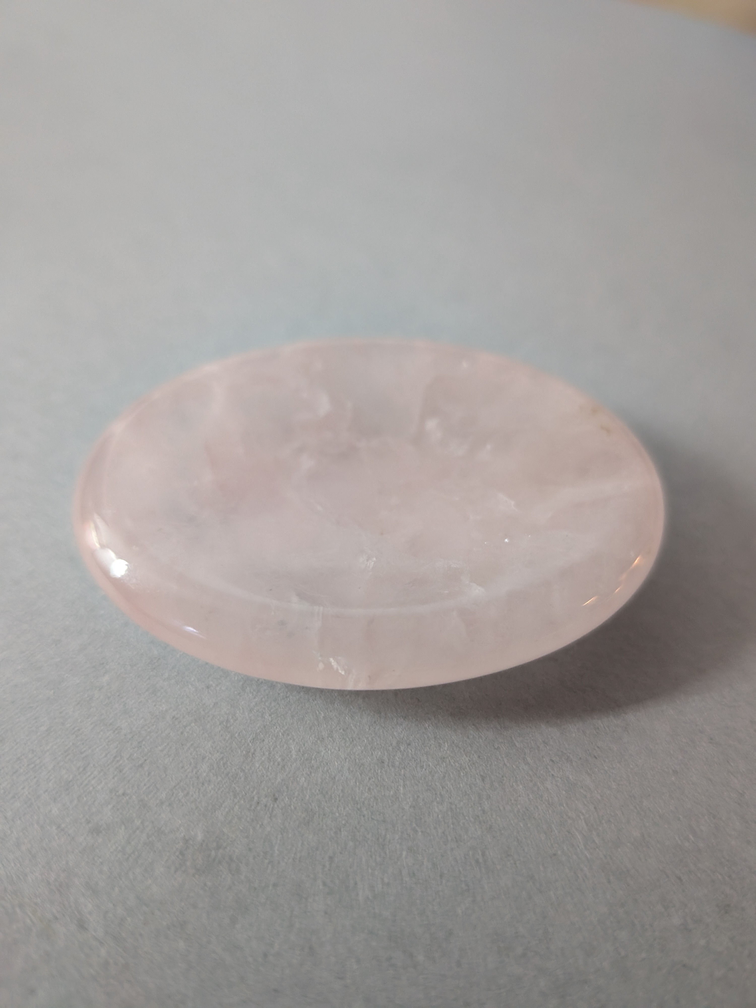 Rose Quartz Thumbstone for when you are Struggling to Switch Off at Night
