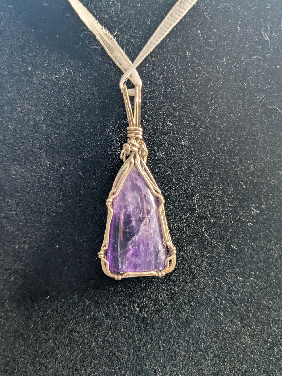 Amethyst Pendant back - No. 474
