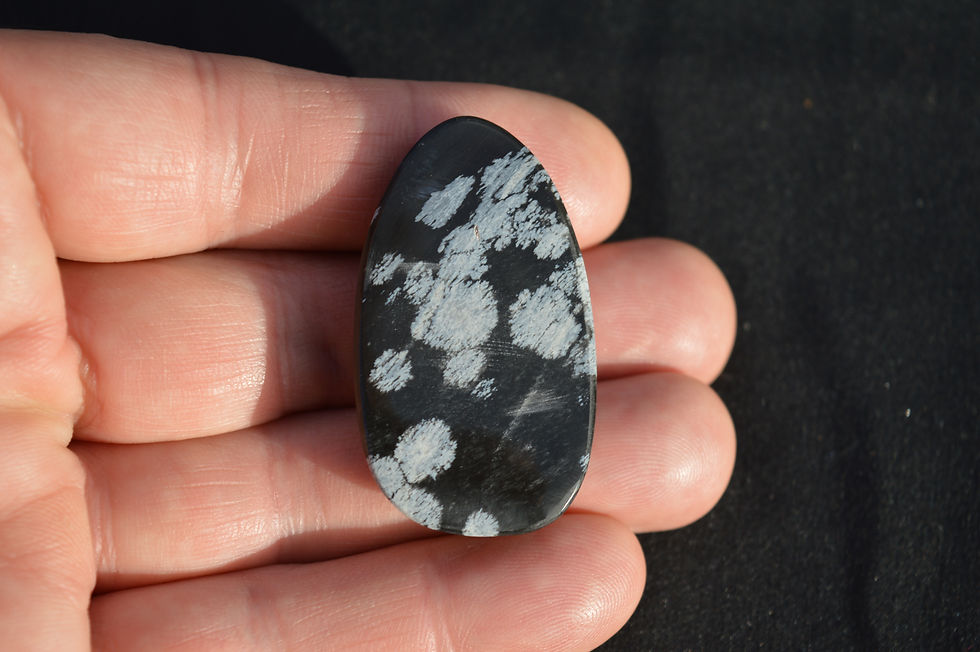 Snowflake Obsidian Cabochon