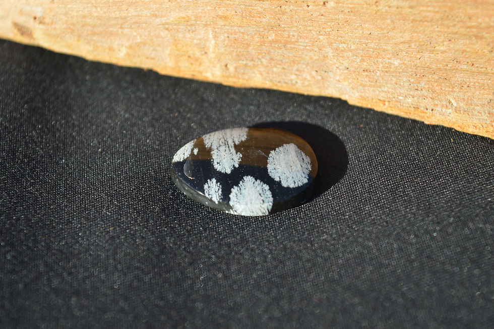 Thumbnail: Snowflake Obsidian Cabochon