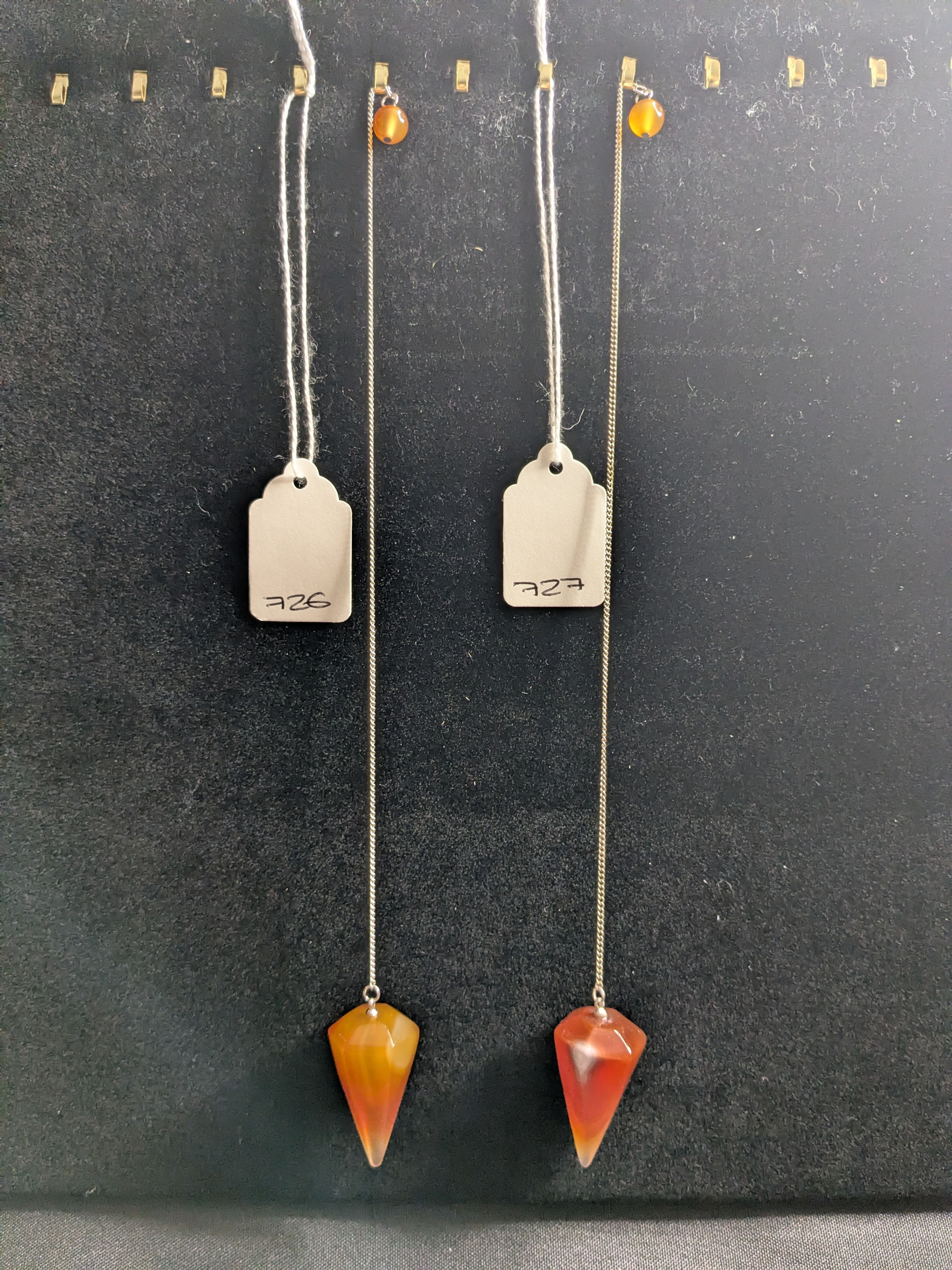 Carnelian Pendulums