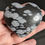 Thumbnail: Snowflake Obsidian Heart - No. 313