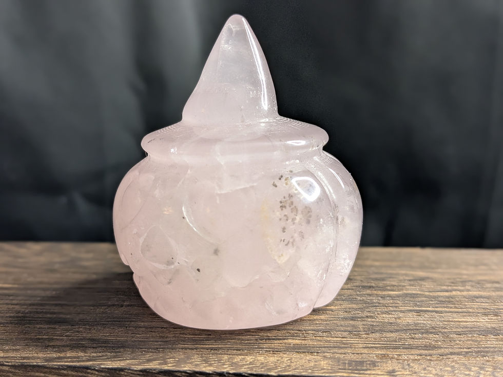 Thumbnail: Rose Quartz Carved Pumpkin - No. 844