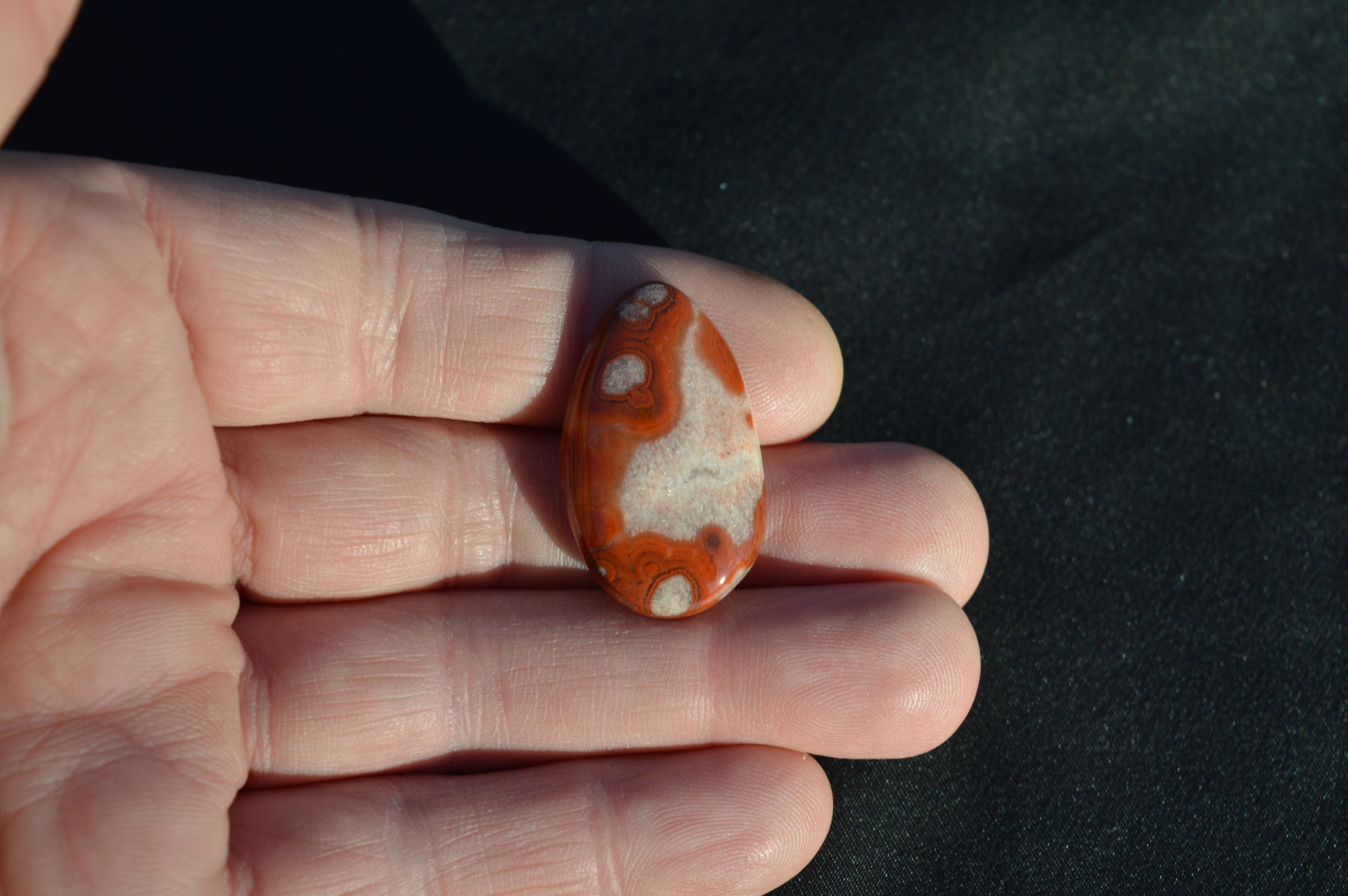 Moroccan Seam Agate Cabochon