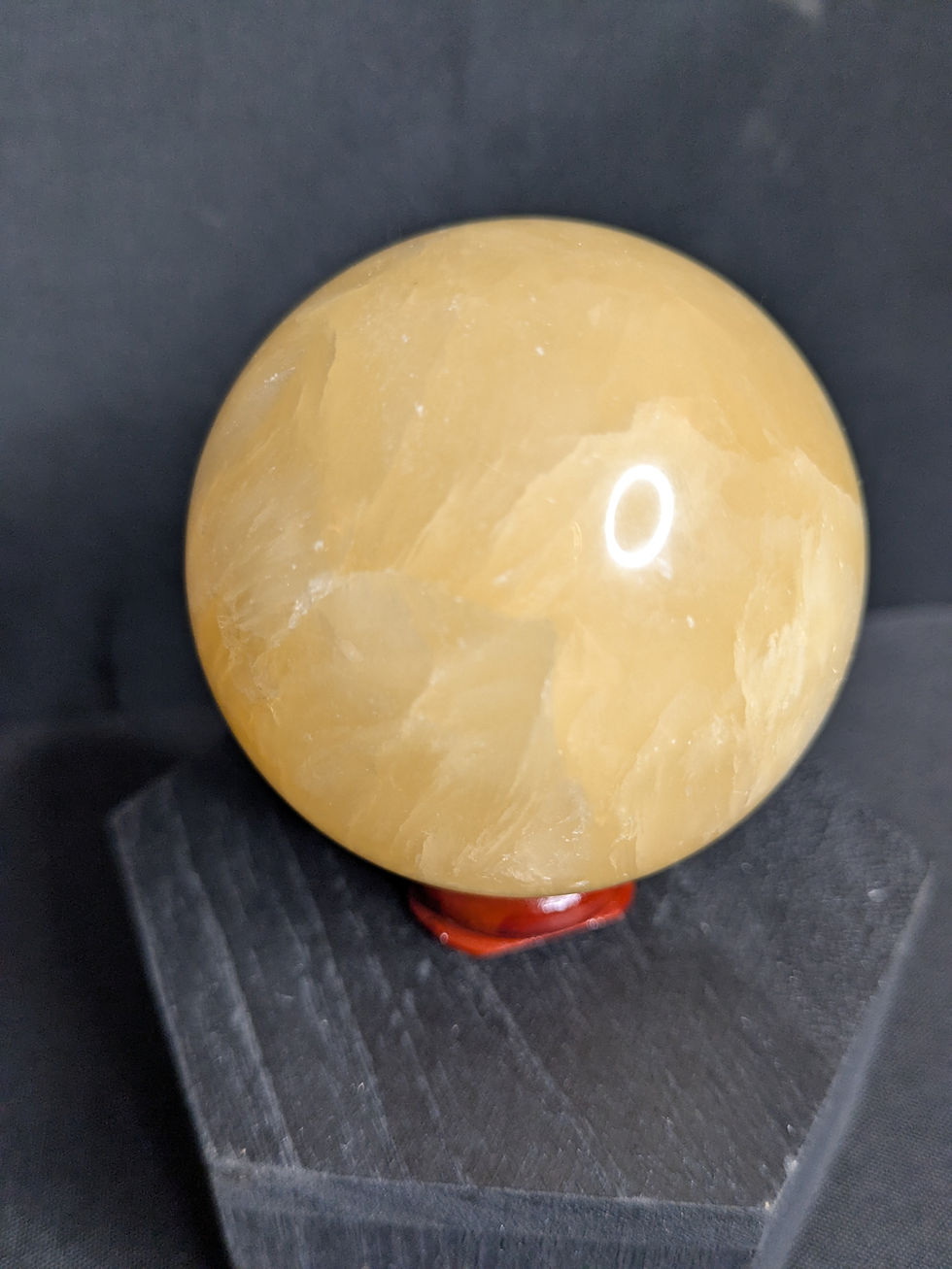Thumbnail: Orange Calcite Sphere and stand - No. 148