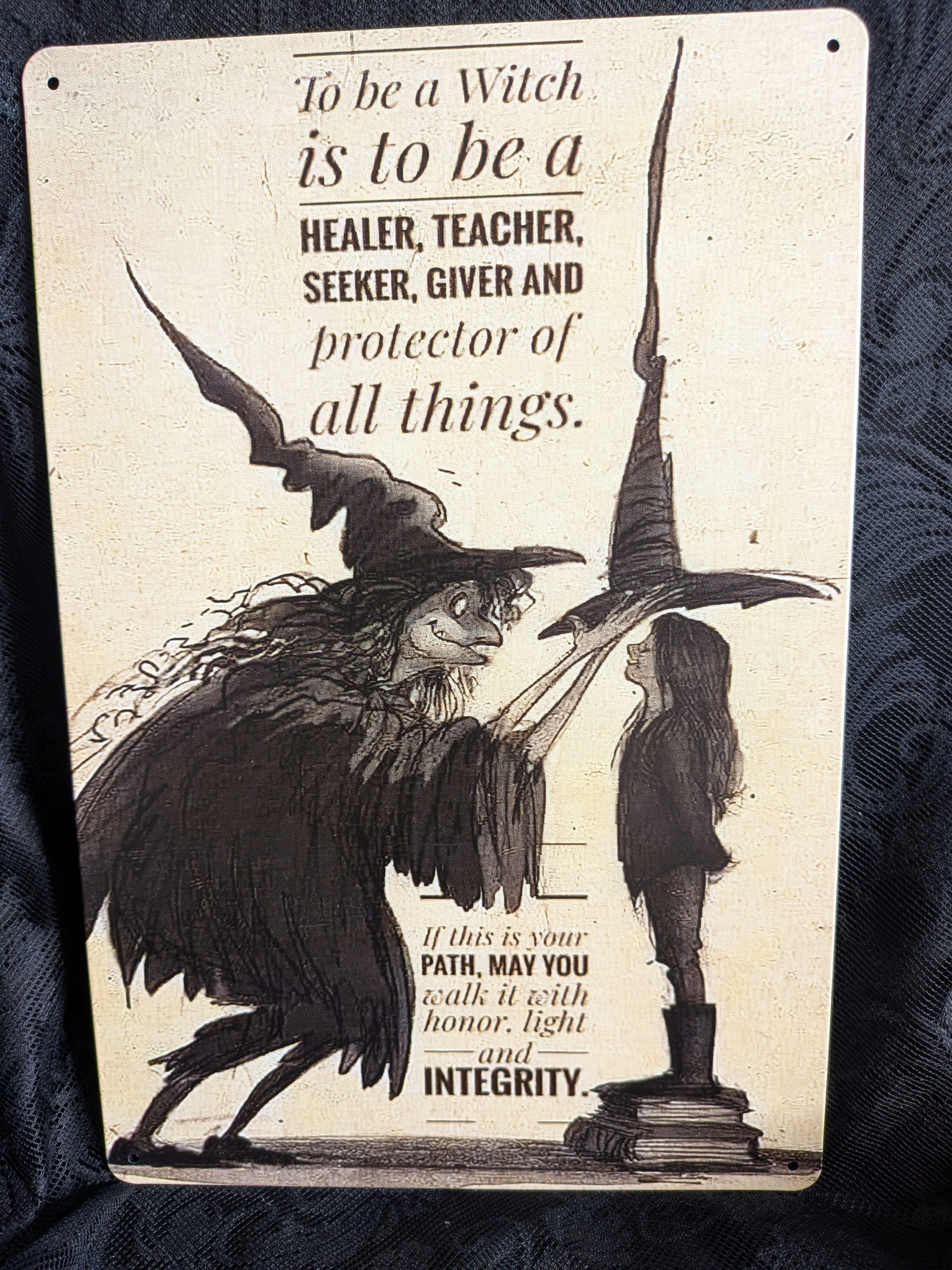 To Be a Witch – Metal Wall Sign
