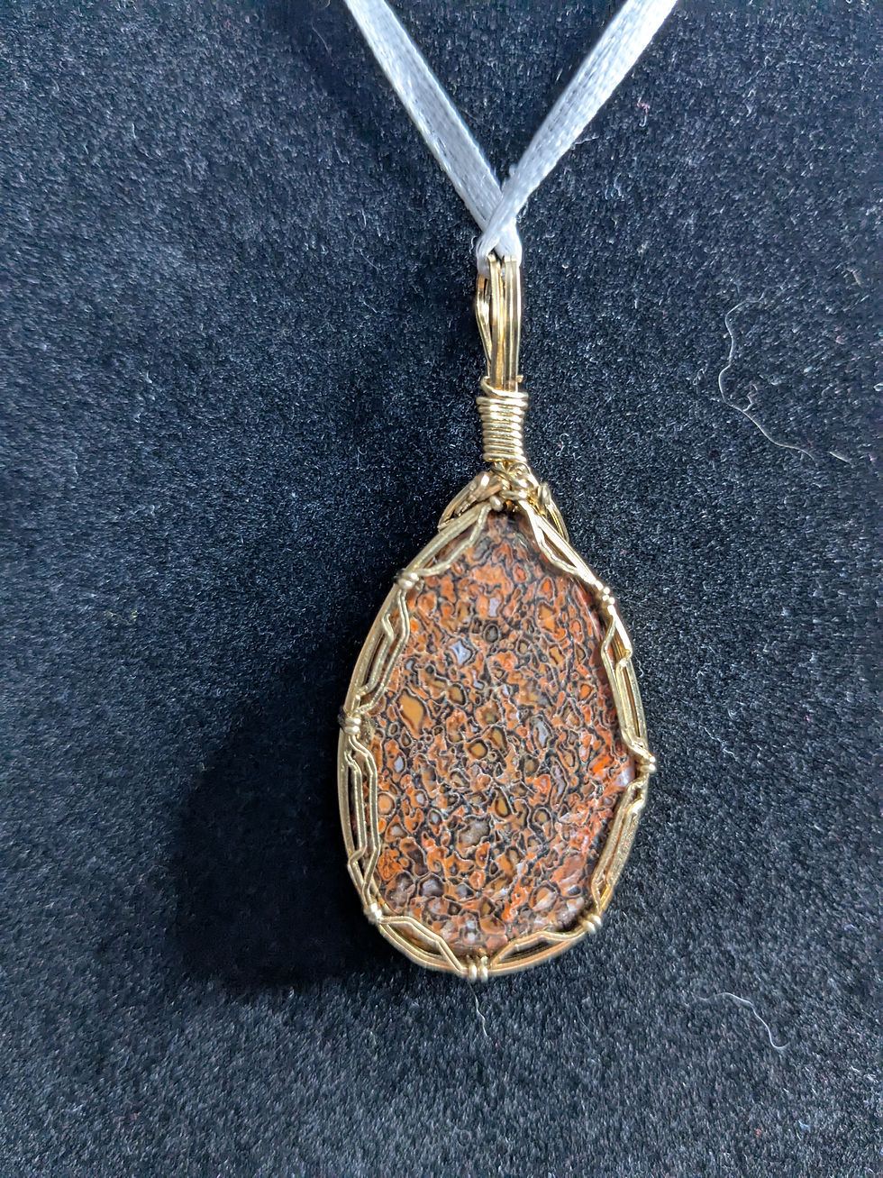 Thumbnail: Dino Bone Pendant back - No. 457