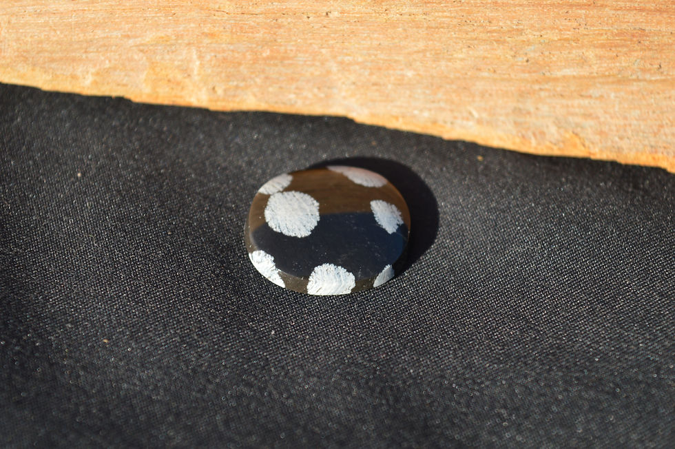 Thumbnail: Snowflake Obsidian Cabochon