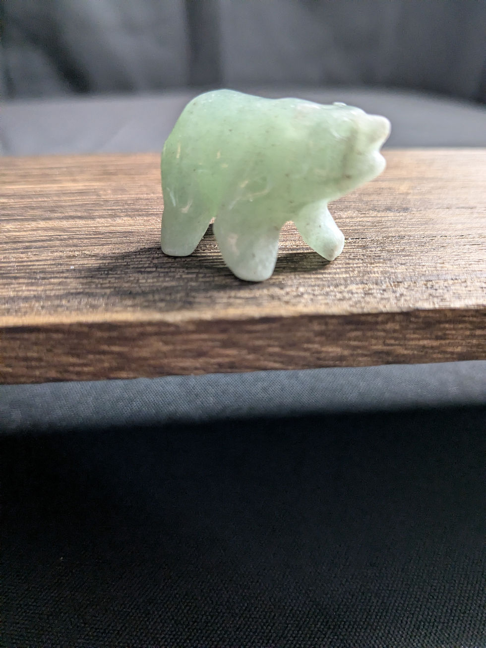 Thumbnail: Crystal Polar Bear - Green Aventurine - No. 792
