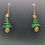 Thumbnail: Green Christmas Tree Earrings - No. 461