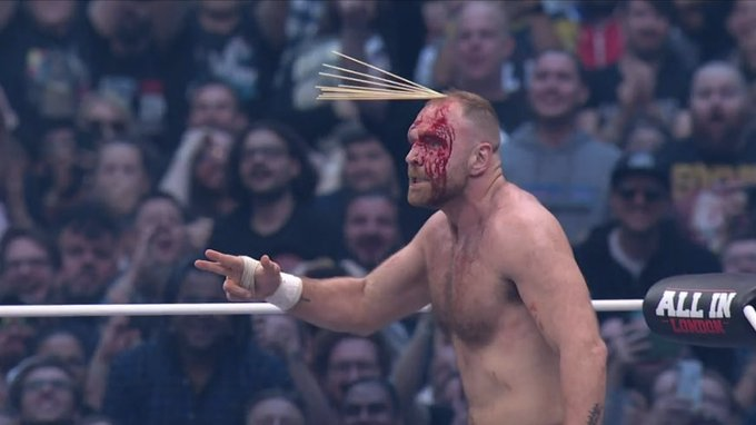 Moxley stabbed bleeding