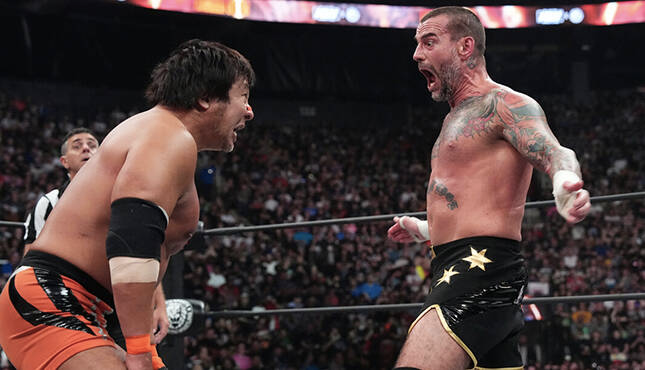 CM Punk yells