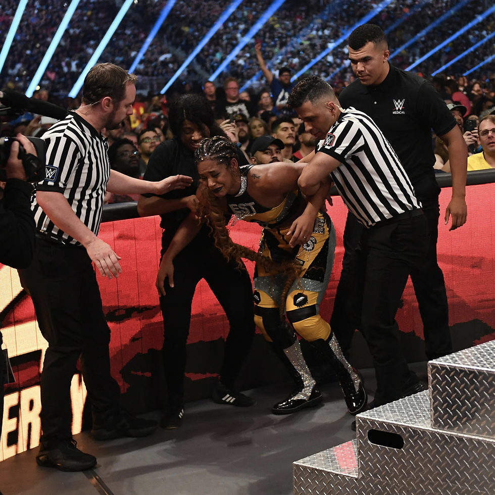 Bianca leaves injured