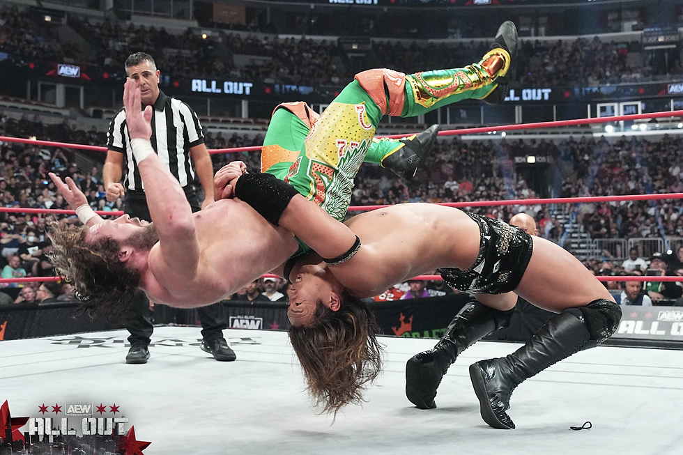 Konsuke german suplex Omega