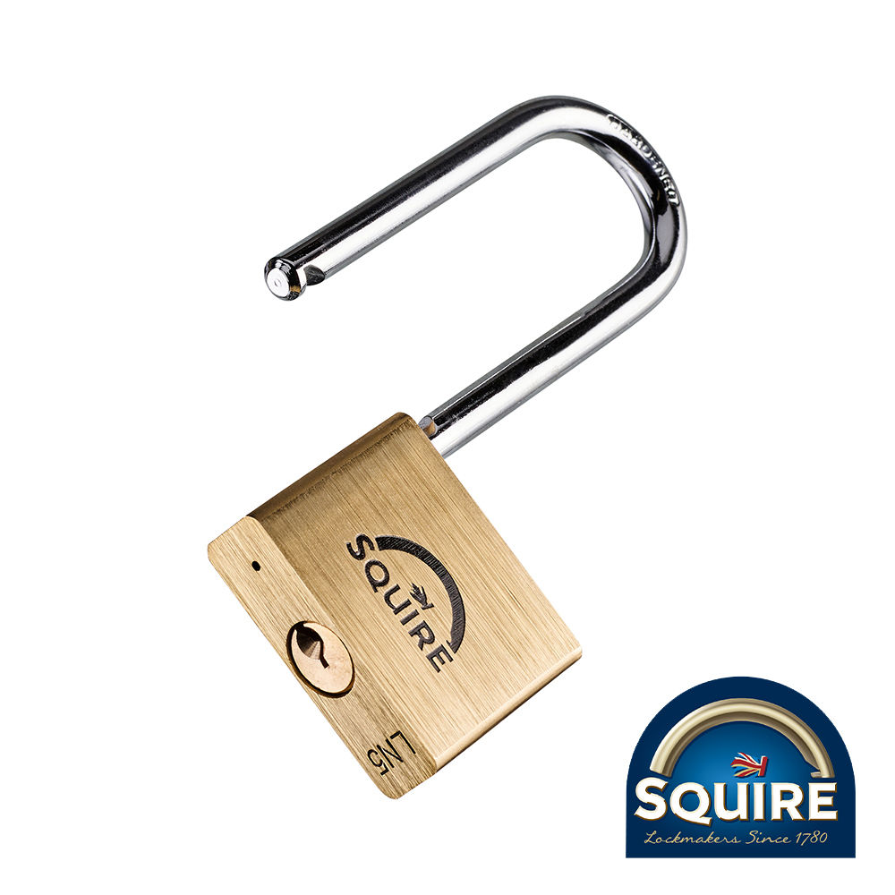 Premium Brass Lion Padlock - 2.5" Long Shackle - 50mm