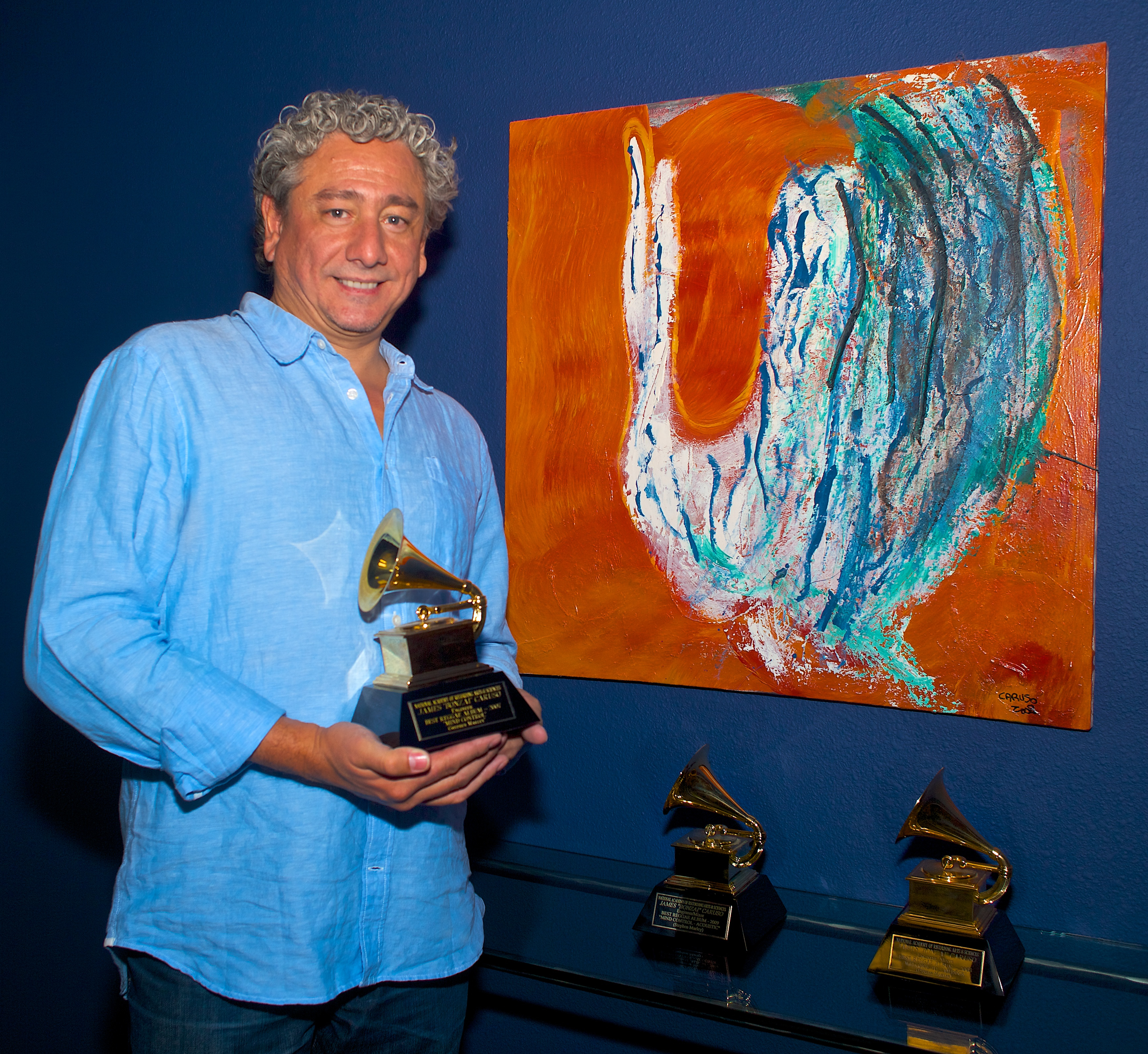 Caruso painting and Grammys 2