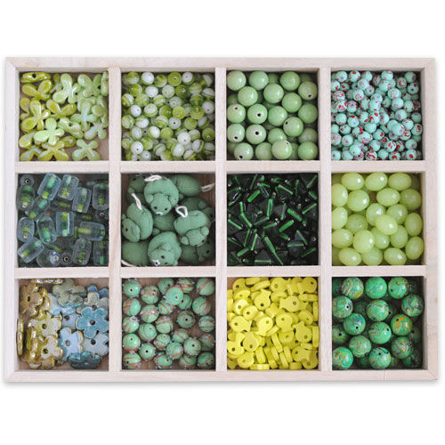 Perlo Mondo - Casier de perles vert