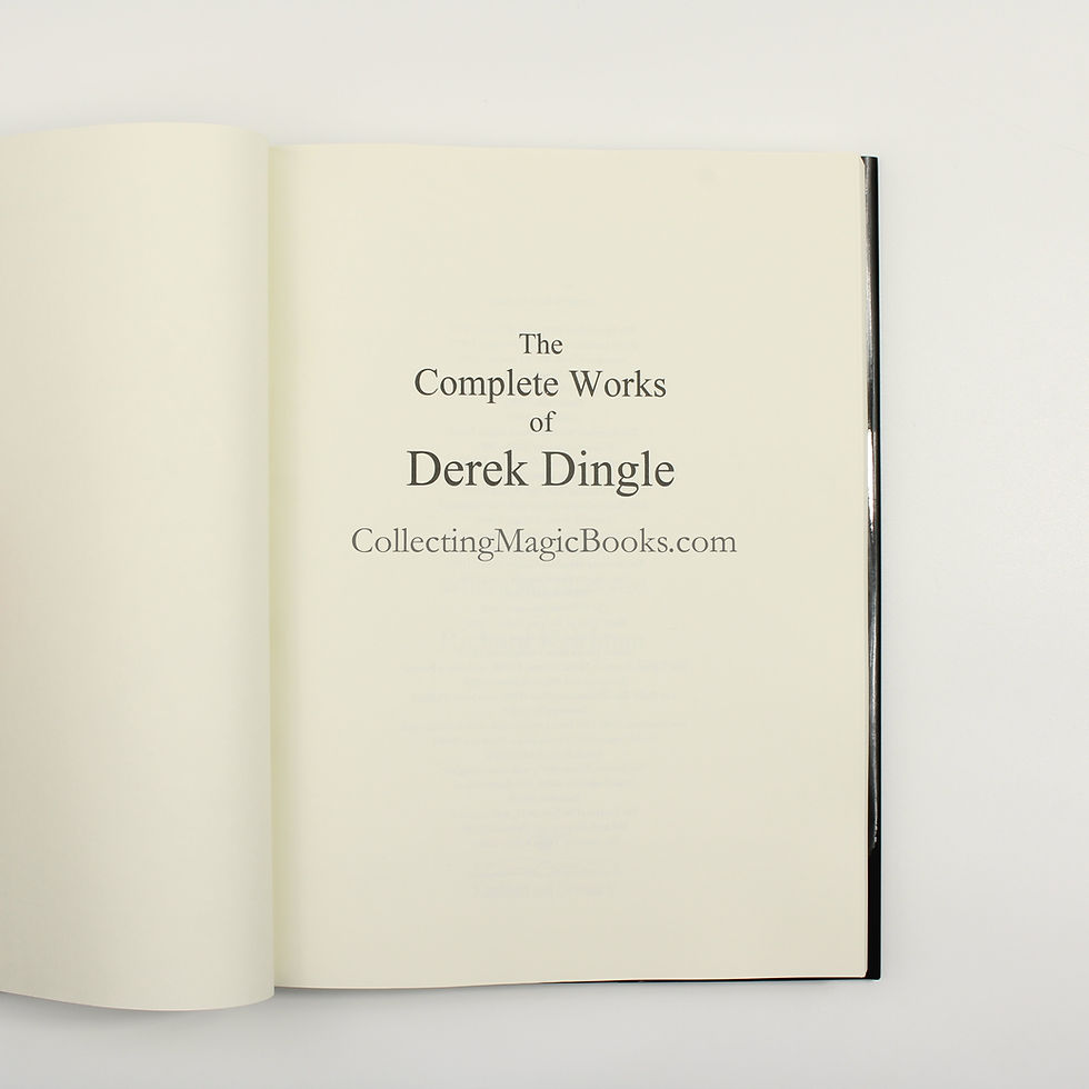 Thumbnail: The Complete Works of Derek Dingle - Richard Kaufman