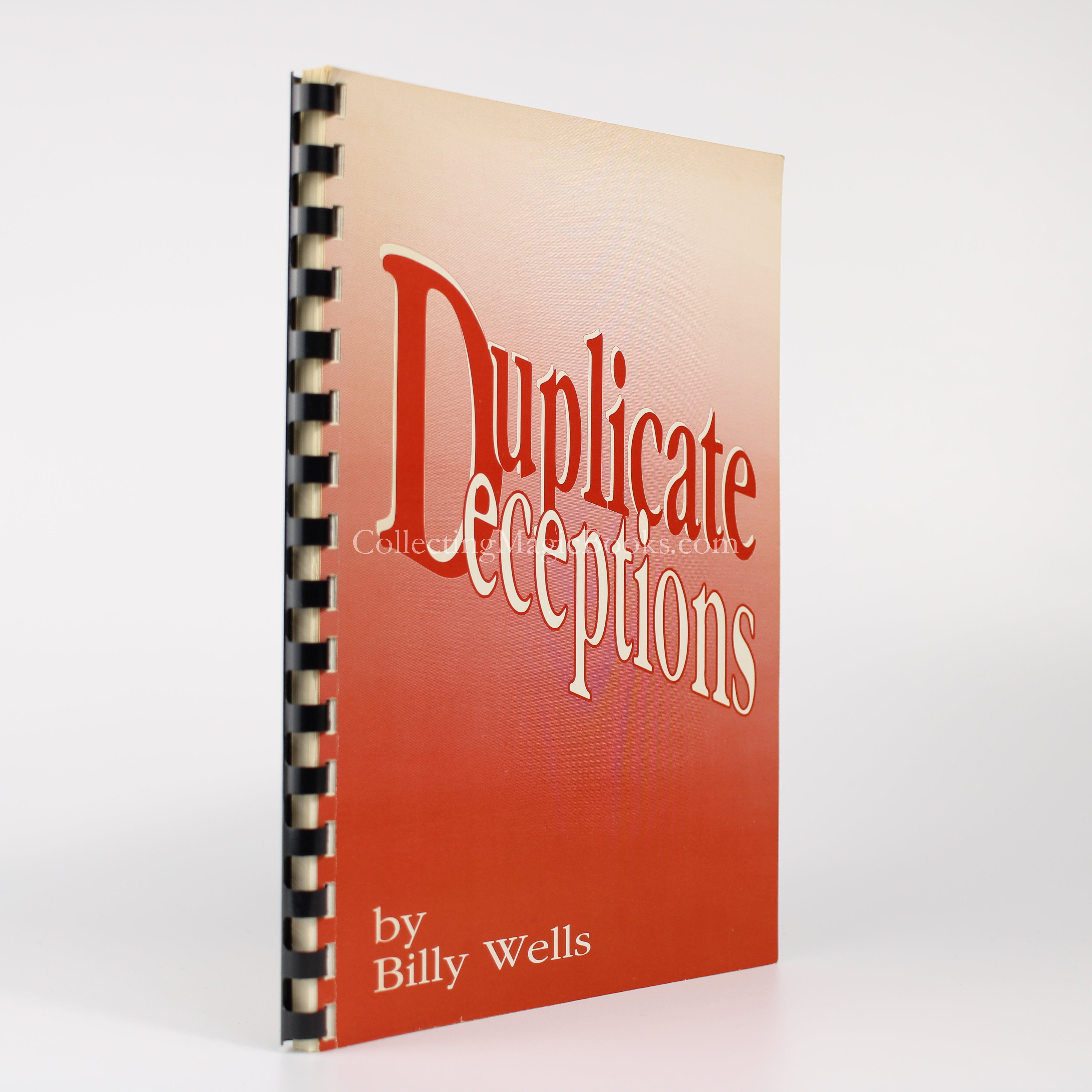 Duplicate Deceptions - Billy Wells (Signed)